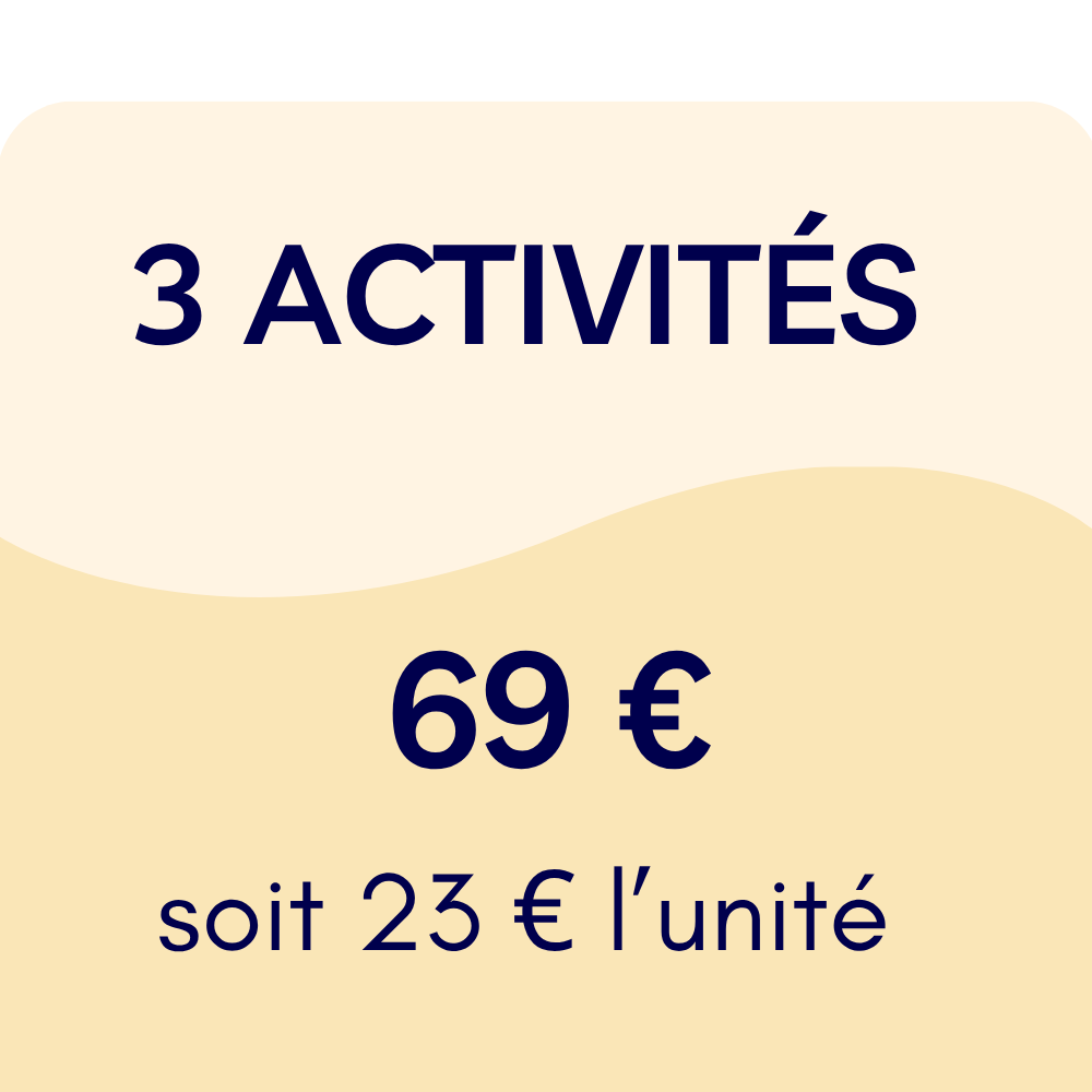 Pack de 3 activités