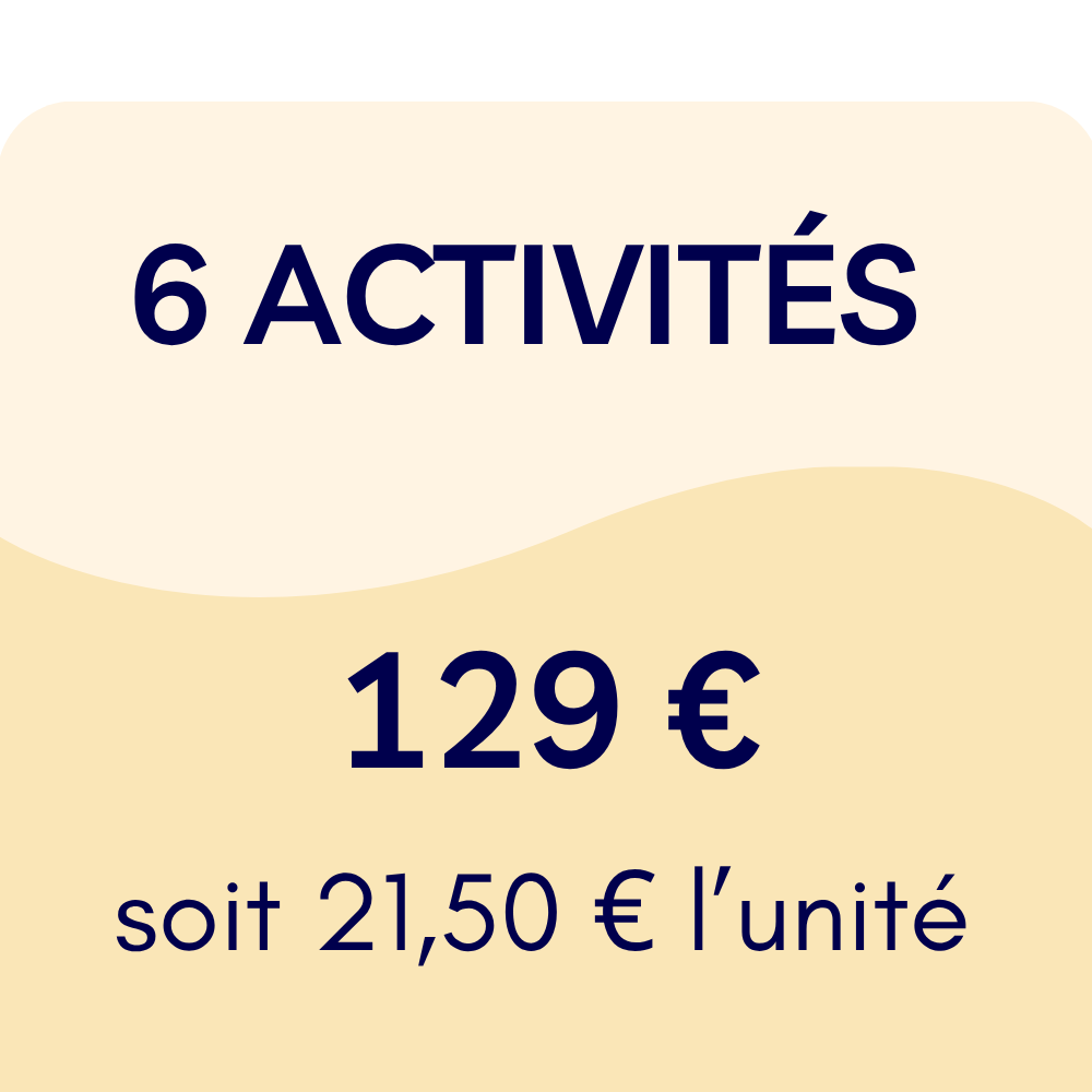 Pack de 6 activités