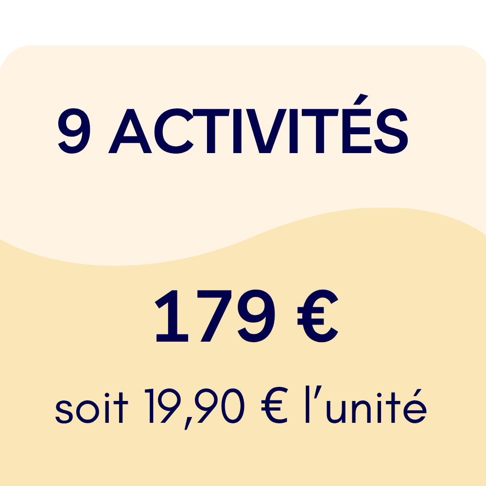Pack de 9 activités